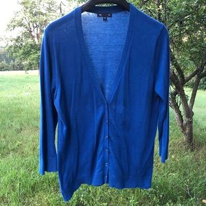 Royal Blue 3/4 Sleeve GAP Cardigan